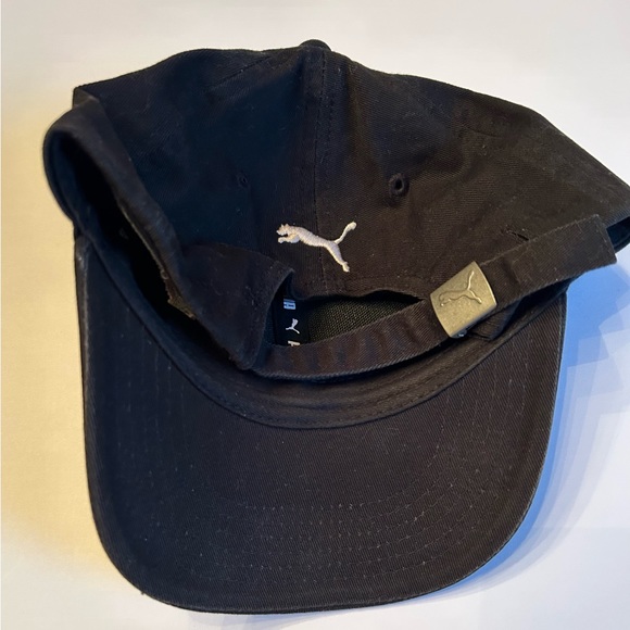 Puma Girls Black Adjustable Youth Size Baseball Cap with Glittered Puma Logo - Picture 3 of 5